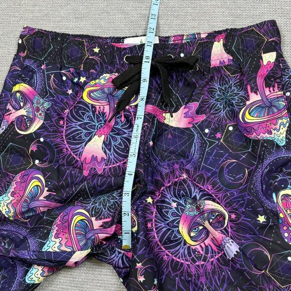 Kronic Prints Drill Clothing Mens Psychedelic Mushroom Board Shorts Size S NWT - Picture 12 of 15